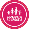 Adesivo Logo Pro Vita e Famiglia fucsia