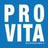 Adesivo "Pro Vita" quadrato blu