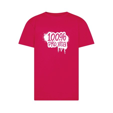 Maglietta "100% Pro Vita" - bambina