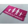 Bandiera rosa con asta Pro Vita & Famiglia